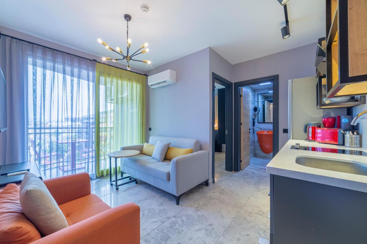 Twin Apart Hotel Alanya Bagian luar foto