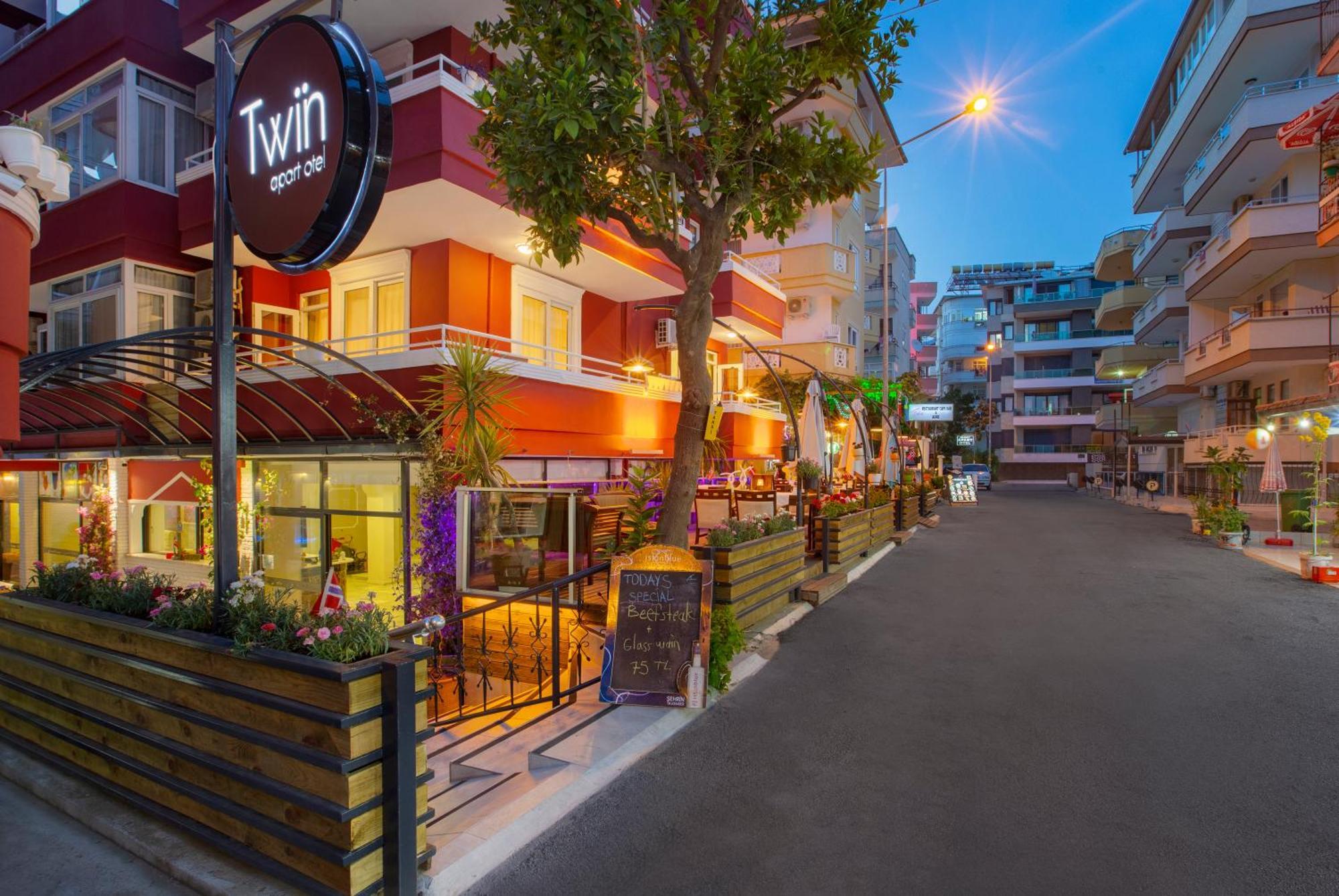 Twin Apart Hotel Alanya Bagian luar foto